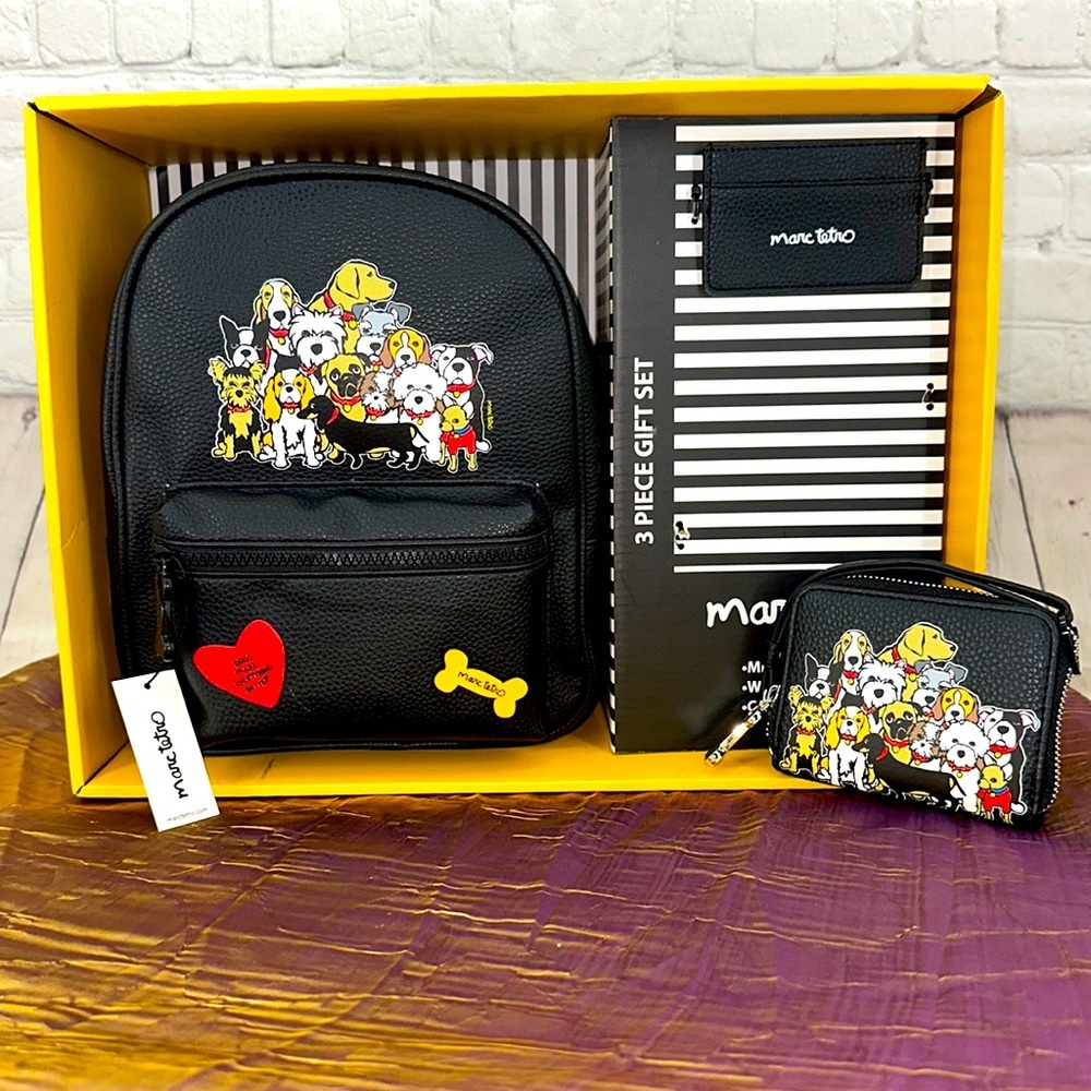 Marc Tetro 3pc Backpack set‎ new with tags 🐈‍⬛🐶🐕‍🦺🐾🐕‍🦺🐩🐶🦮🦴🐾🐕‍🦺🐩🦮